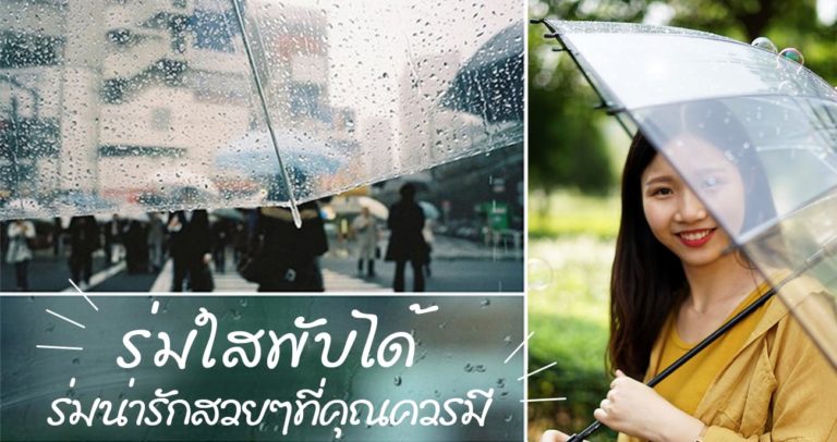 ร่มใสพับได้